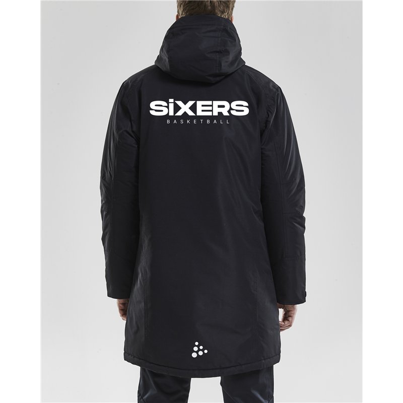 BSW SIXERS Wintermantel Kinder schwarz