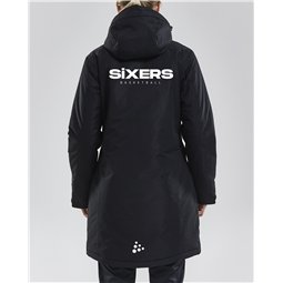 BSW SIXERS Wintermantel Damen schwarz