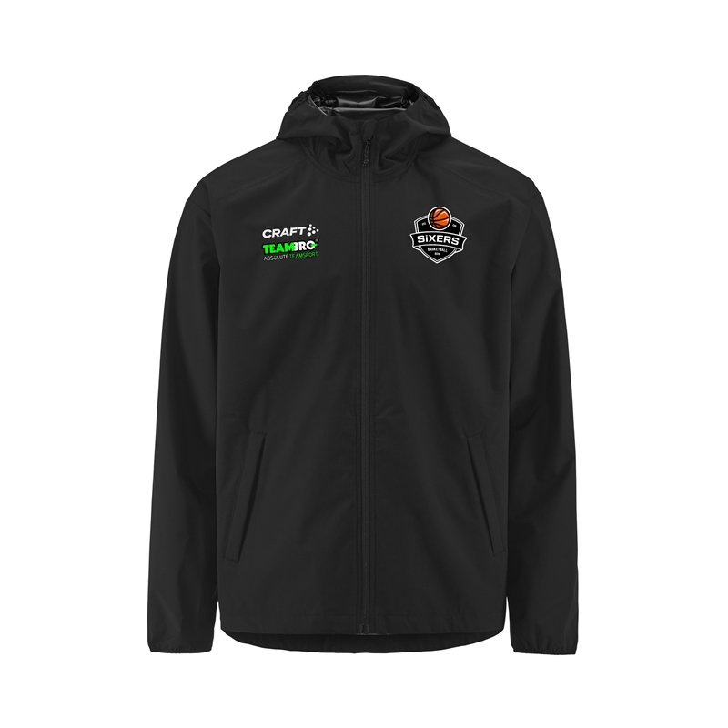 BSW SIXERS Regenjacke Herren schwarz
