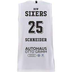 BSW SIXERS ORIGINAL Singlet Kinder weiss