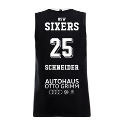 BSW SIXERS ORIGINAL Singlet Unisex schwarz/weiss