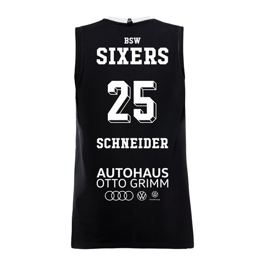 BSW SIXERS ORIGINAL Singlet Kinder schwarz/weiss